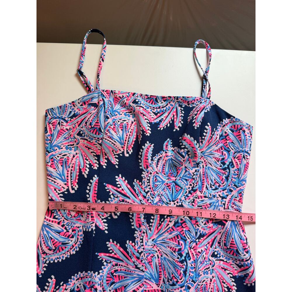 Lilly Pulitzer Womens Oyster bay Sandra Jumpsuit Size M Tropical Vacation - Picture 11 of 13